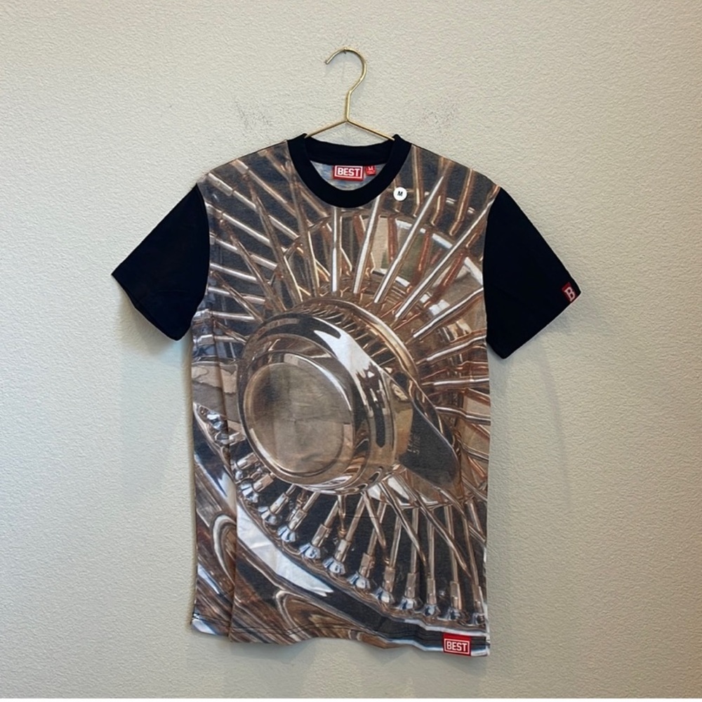 NEW BEST Breezy Excursion Spinners Rims Graphic Tee Size Small
